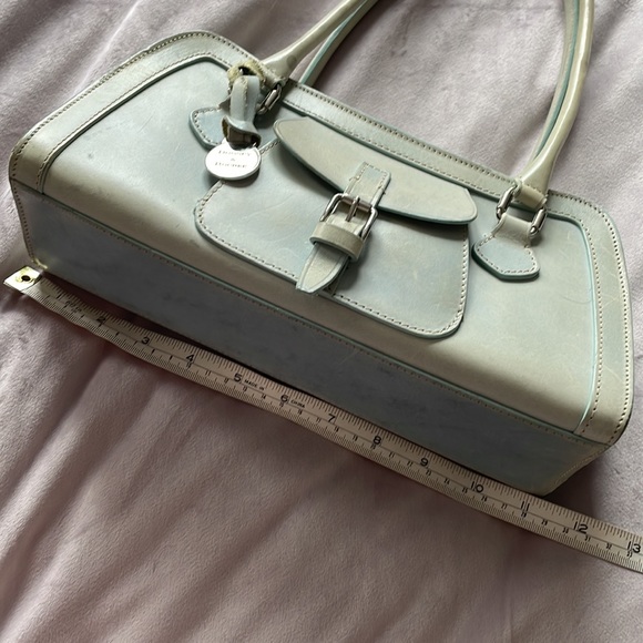 Dooney & Bourke genuine leather bag in pastel mint/baby blue - Picture 6 of 12